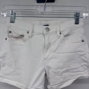 Crewcuts‎ Denim Shorts Girls Size 10 White Casual Cotton Blend
